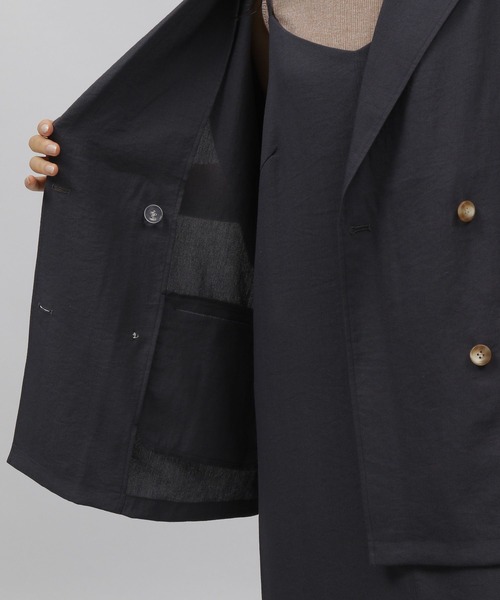 LAKOLE（ラコレ）の「ハーフスリーブテーラードジャケット[セットアップ対応] / 353987（テーラードジャケット・レディース・ライトブラウン/スモーク/サンドグレー・SMALL/MEDIUM）」の22枚目の写真