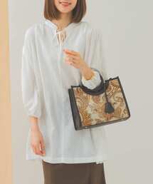 RODE SKO | プチジャガードウッドハンドルトート(トートバッグ)