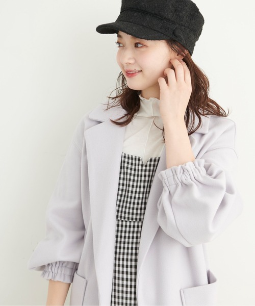 FREE'S MART（フリーズマート）の「◆ボリュームスリーブオーバーガウンコート（その他アウター・レディース・パープル/グリーン/ブラウン系その他・SMALL/MEDIUM）」の10枚目の写真