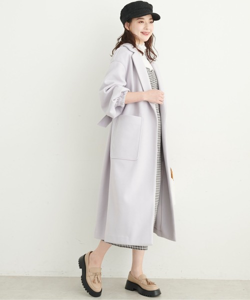 FREE'S MART（フリーズマート）の「◆ボリュームスリーブオーバーガウンコート（その他アウター・レディース・パープル/グリーン/ブラウン系その他・SMALL/MEDIUM）」の6枚目の写真