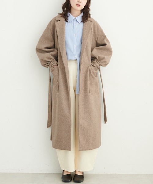 FREE'S MART（フリーズマート）の「◆ボリュームスリーブオーバーガウンコート（その他アウター・レディース・パープル/グリーン/ブラウン系その他・SMALL/MEDIUM）」の13枚目の写真