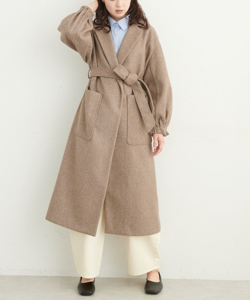 ブラウンファーコート ボリュームスリーブ 楽天市場】ジャケット ラビット フォックス リアルファー コート