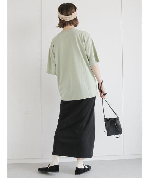 ehka sopo（エヘカソポ）の「フォトプリントTシャツ（Tシャツ/カットソー・レディース・ブラウン/キナリ/オレンジ/ミント・ﾌﾘ-）」の17枚目の写真