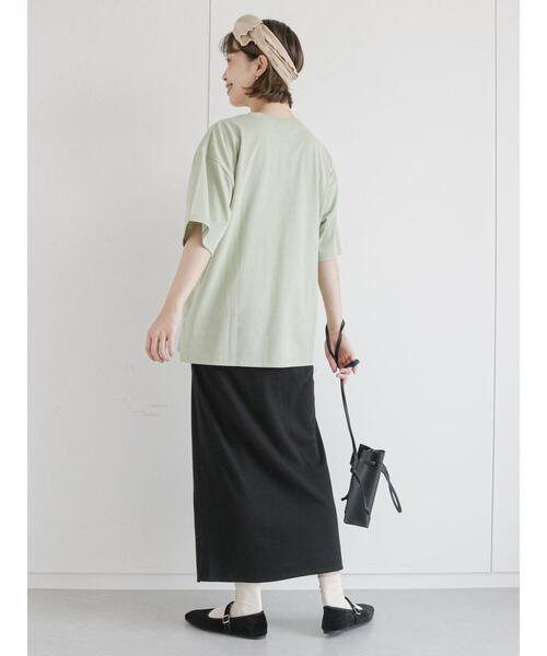 ehka sopo（エヘカソポ）の「フォトプリントTシャツ（Tシャツ/カットソー・レディース・ブラウン/キナリ/オレンジ/ミント・ﾌﾘ-）」の18枚目の写真