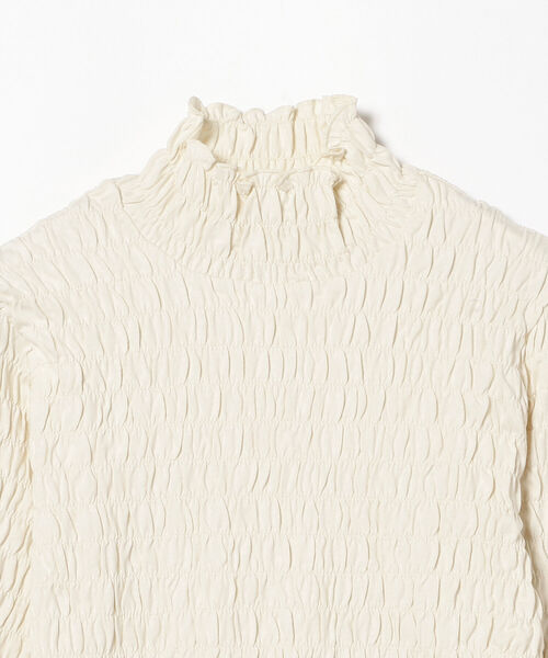 Ray BEAMS(レイビームス)の「Ray BEAMS / シャーリング ハイネック カットソー(Tシャツ/カットソー・レディース・ラベンダー/ホワイト系その他6/ブラック・ONE SIZE)」の21枚目の写真