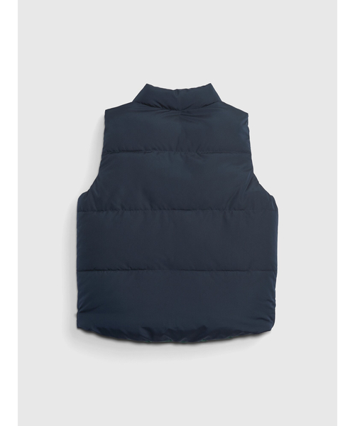 GAP(ギャップ)の「リバーシブル パファーベスト(幼児)(ダウンベスト・キッズ・ブルー・12-18M/18-24M/2 YRS/3 YRS/4 YRS/5 YRS)」の2枚目の写真