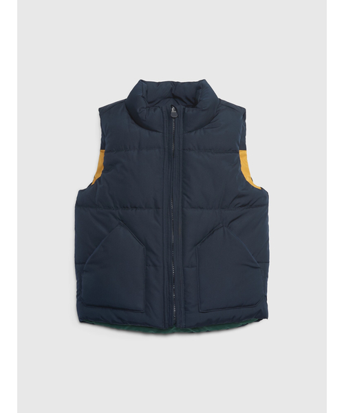 GAP(ギャップ)の「リバーシブル パファーベスト(幼児)(ダウンベスト・キッズ・ブルー・12-18M/18-24M/2 YRS/3 YRS/4 YRS/5 YRS)」の5枚目の写真