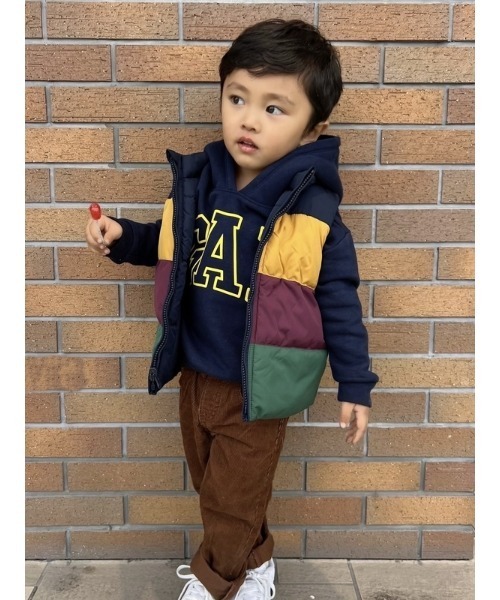 GAP(ギャップ)の「リバーシブル パファーベスト(幼児)(ダウンベスト・キッズ・ブルー・12-18M/18-24M/2 YRS/3 YRS/4 YRS/5 YRS)」の7枚目の写真