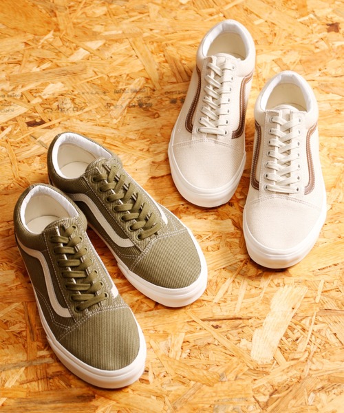 And A(アンドエー)の「VANS ヴァンズ / OLD SKOOL オールドスクール デザートツイル キャンバスローカットスニーカー / VN0A5KRSBD4 VN0A5JMIBUE(スニーカー・メンズ・オリーブ/ベージュ・27cm/28.5cm/27.5cm/26.5cm)」の3枚目の写真