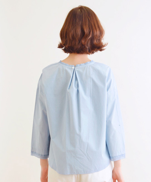 LA MARINE FRANCAISE(マリン フランセーズ)の「50/-タイプライター ブラウス(シャツ/ブラウス・レディース・ホワイト/カーキ/サックスブルー・ONE SIZE)」の6枚目の写真