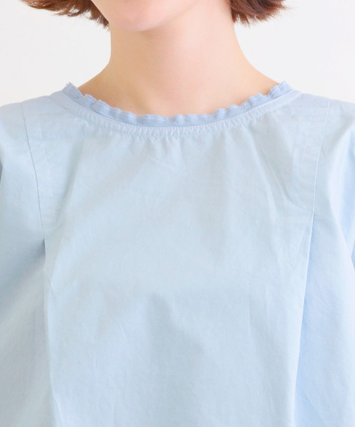 LA MARINE FRANCAISE(マリン フランセーズ)の「50/-タイプライター ブラウス(シャツ/ブラウス・レディース・ホワイト/カーキ/サックスブルー・ONE SIZE)」の7枚目の写真