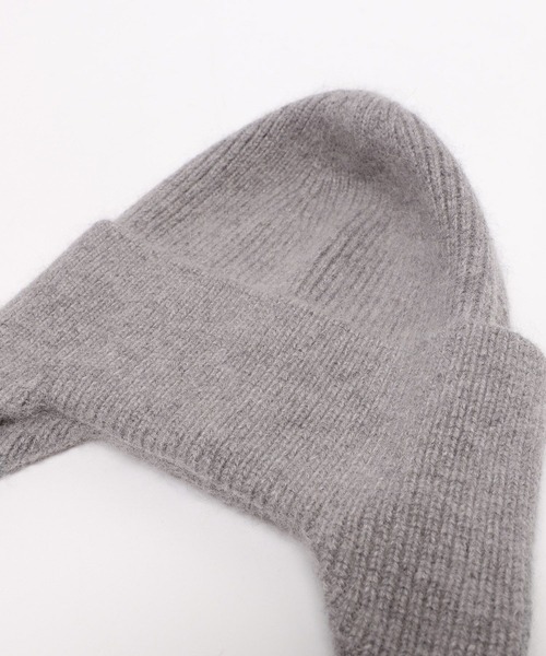 LOWRYS FARM（ローリーズファーム）の「ミミアテツキニットワッチ　342744（ニットキャップ/ビーニー・レディース・ブラック/グレー・FREE）」の6枚目の写真
