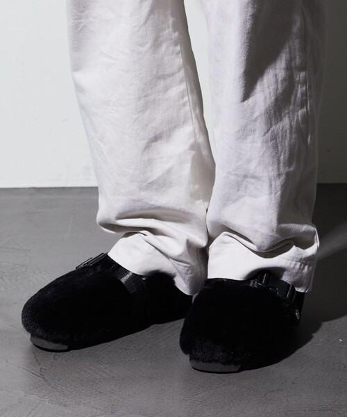 FREAK'S STORE（フリークスストア）の「WEB限定 FREAK'S STORE OUTDOORS/フリークスアウトドアーズ バックルストラップ ファーサンダル/レオパード/クロッグ（サンダル・メンズ・ブラック/ブラウン/ブラック系その他/ブラウン系その他/レオパード/その他35・23/24/25/26/27/28）」の8枚目の写真