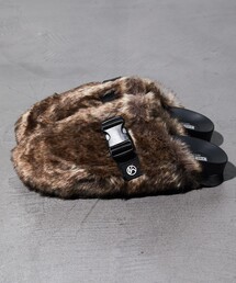 FREAK'S STORE | WEB限定 FREAK'S STORE OUTDOORS/フリークスアウトドアーズ バックルストラップ ファーサンダル/レオパード/クロッグ(サンダル)