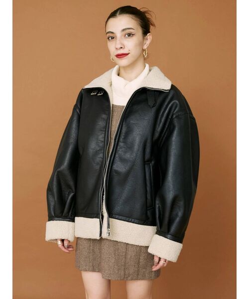 EVRIS（エヴリス）の「ツイードジャンスカ【セットアップ着用可能】（ワンピース・レディース・ブラック/パープル/ブラウン・FREE）」の6枚目の写真