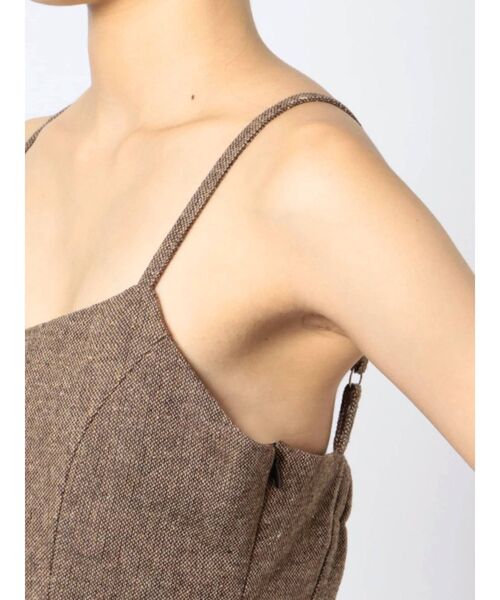 EVRIS（エヴリス）の「ツイードジャンスカ【セットアップ着用可能】（ワンピース・レディース・ブラック/パープル/ブラウン・FREE）」の15枚目の写真