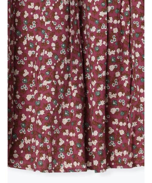 Samansa Mos2（サマンサ モスモス）の「花柄ティアードスカート（スカート・レディース・ベージュ/パープル/チャコールグレー・ﾌﾘ-）」の20枚目の写真