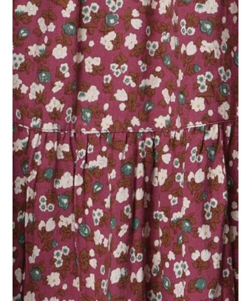 Samansa Mos2（サマンサ モスモス）の「花柄ティアードスカート（スカート・レディース・ベージュ/パープル/チャコールグレー・ﾌﾘ-）」の18枚目の写真