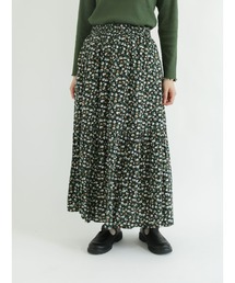 Samansa Mos2 | 花柄ティアードスカート(スカート)