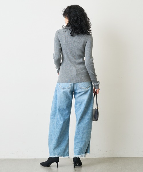 Whim Gazette（ウィムガゼット）の「ZIPニット（ニット/セーター・レディース・ブラック/グレー・FREE）」の20枚目の写真