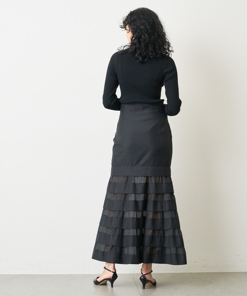 Whim Gazette（ウィムガゼット）の「ZIPニット（ニット/セーター・レディース・ブラック/グレー・FREE）」の9枚目の写真