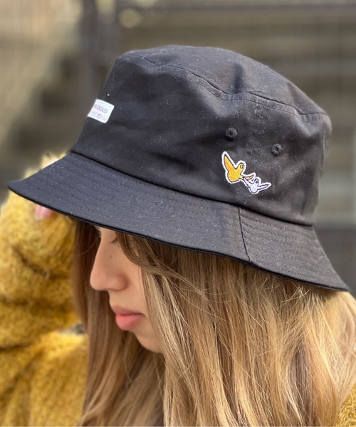 (What it isNt)ART BY MARKGONZALES(ワットイットイズント)の「What it isNt-MG【62150】/(ワットイットイズント) アートバイ マークゴンザレス-バケットハット(ハット・メンズ・ブラック/グリーン/ホワイト・FREE)」の3枚目の写真