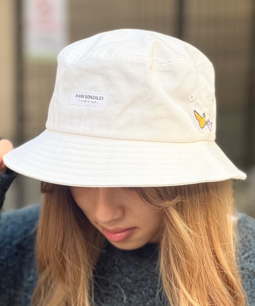 (What it isNt)ART BY MARKGONZALES(ワットイットイズント)の「What it isNt-MG【62150】/(ワットイットイズント) アートバイ マークゴンザレス-バケットハット(ハット・メンズ・ブラック/グリーン/ホワイト・FREE)」の5枚目の写真