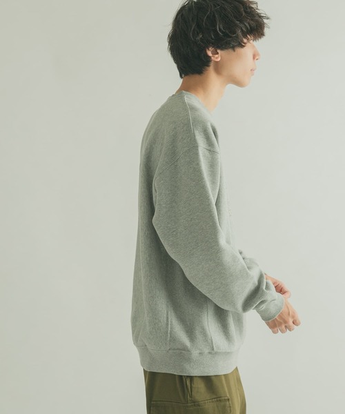 FORK&SPOON（フォークアンドスプーン）の「『ユニセックス』FORK&SPOON　F&Sロゴスウェット（スウェット・メンズ・グレー/ネイビー・4/5）」の4枚目の写真