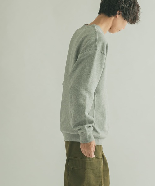 FORK&SPOON（フォークアンドスプーン）の「『ユニセックス』FORK&SPOON　F&Sロゴスウェット（スウェット・メンズ・グレー/ネイビー・4/5）」の5枚目の写真