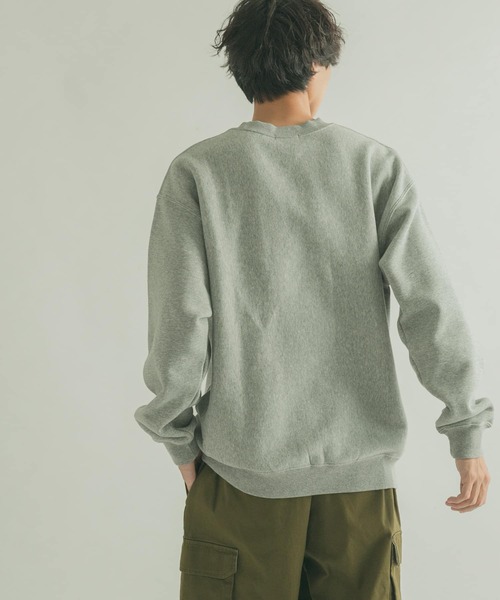 FORK&SPOON（フォークアンドスプーン）の「『ユニセックス』FORK&SPOON　F&Sロゴスウェット（スウェット・メンズ・グレー/ネイビー・4/5）」の6枚目の写真