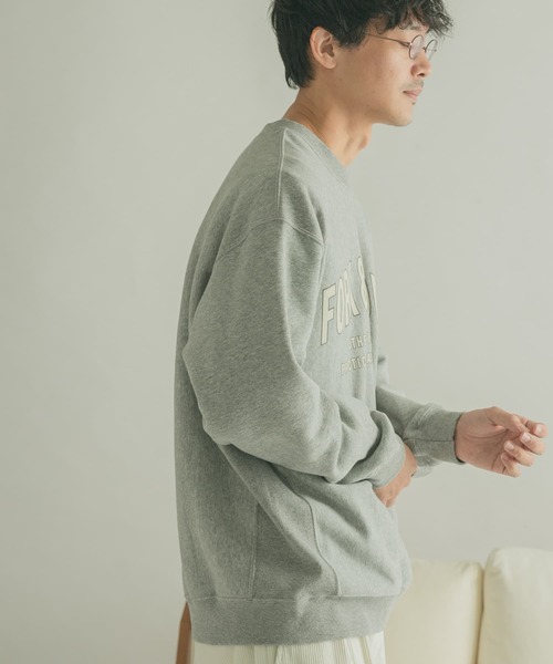 FORK&SPOON（フォークアンドスプーン）の「『ユニセックス』FORK&SPOON　F&Sロゴスウェット（スウェット・メンズ・グレー/ネイビー・4/5）」の9枚目の写真