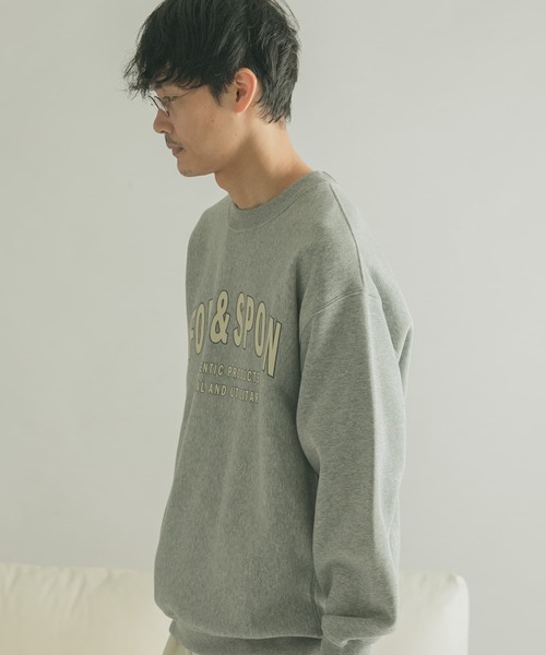 FORK&SPOON（フォークアンドスプーン）の「『ユニセックス』FORK&SPOON　F&Sロゴスウェット（スウェット・メンズ・グレー/ネイビー・4/5）」の12枚目の写真