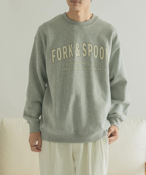 FORK&SPOON（フォークアンドスプーン）の「『ユニセックス』FORK&SPOON　F&Sロゴスウェット（スウェット・メンズ・グレー/ネイビー・4/5）」の13枚目の写真