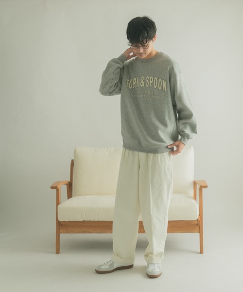 FORK&SPOON（フォークアンドスプーン）の「『ユニセックス』FORK&SPOON　F&Sロゴスウェット（スウェット・メンズ・グレー/ネイビー・4/5）」の14枚目の写真