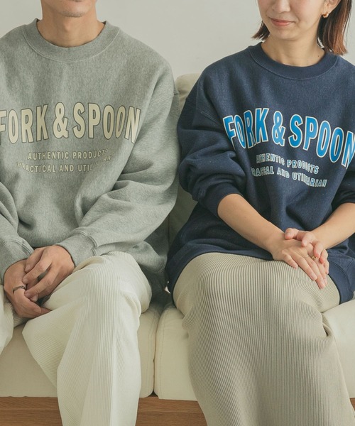 FORK&SPOON（フォークアンドスプーン）の「『ユニセックス』FORK&SPOON　F&Sロゴスウェット（スウェット・メンズ・グレー/ネイビー・4/5）」の15枚目の写真