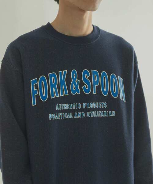 FORK&SPOON（フォークアンドスプーン）の「『ユニセックス』FORK&SPOON　F&Sロゴスウェット（スウェット・メンズ・グレー/ネイビー・4/5）」の22枚目の写真