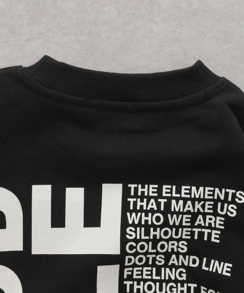 LOWRYS FARM（ローリーズファーム）の「ウラケバックプリントＢＩＧプルオーバー　164085（スウェット・キッズ・アイボリー/ブラック/グレー/ピンク・110/120/130/140/150）」の10枚目の写真