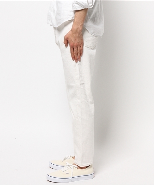 JOURNAL STANDARD（ジャーナルスタンダード）の「12oz セルヴィッチ5ポケットホワイトデニムパンツ #（デニムパンツ・メンズ・ホワイト/ブラック・SMALL/LARGE/MEDIUM）」の3枚目の写真