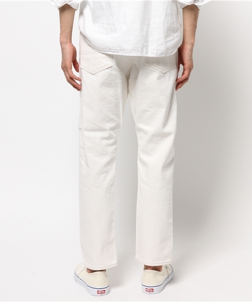 JOURNAL STANDARD（ジャーナルスタンダード）の「12oz セルヴィッチ5ポケットホワイトデニムパンツ #（デニムパンツ・メンズ・ホワイト/ブラック・SMALL/LARGE/MEDIUM）」の4枚目の写真