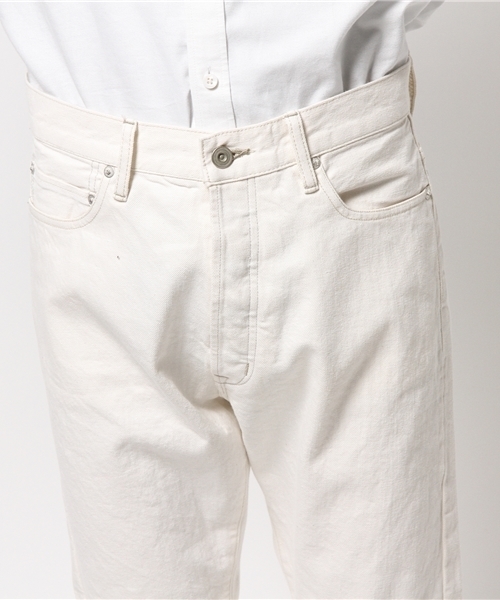 JOURNAL STANDARD（ジャーナルスタンダード）の「12oz セルヴィッチ5ポケットホワイトデニムパンツ #（デニムパンツ・メンズ・ホワイト/ブラック・SMALL/LARGE/MEDIUM）」の6枚目の写真