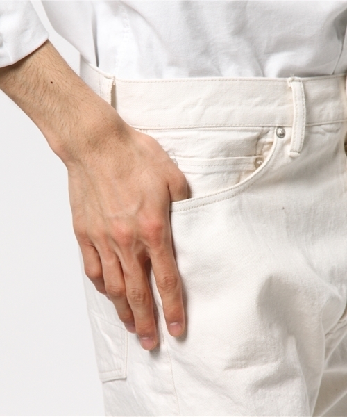 JOURNAL STANDARD（ジャーナルスタンダード）の「12oz セルヴィッチ5ポケットホワイトデニムパンツ #（デニムパンツ・メンズ・ホワイト/ブラック・SMALL/LARGE/MEDIUM）」の8枚目の写真