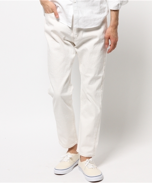 JOURNAL STANDARD（ジャーナルスタンダード）の「12oz セルヴィッチ5ポケットホワイトデニムパンツ #（デニムパンツ・メンズ・ホワイト/ブラック・SMALL/LARGE/MEDIUM）」の12枚目の写真