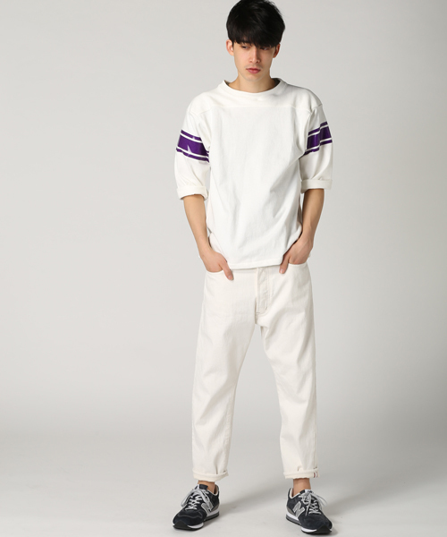 JOURNAL STANDARD（ジャーナルスタンダード）の「12oz セルヴィッチ5ポケットホワイトデニムパンツ #（デニムパンツ・メンズ・ホワイト/ブラック・SMALL/LARGE/MEDIUM）」の13枚目の写真