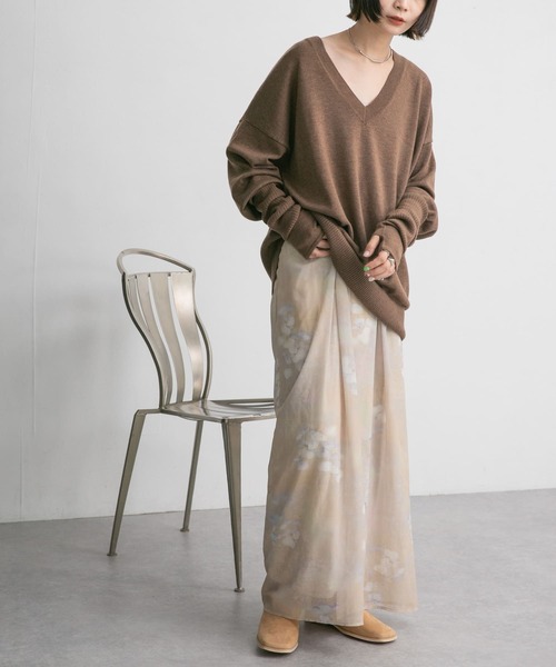 KBF（ケイビーエフ）の「プリントキャミワンピース（ワンピース・レディース・グリーン系その他/ベージュ系その他・ONE）」の5枚目の写真