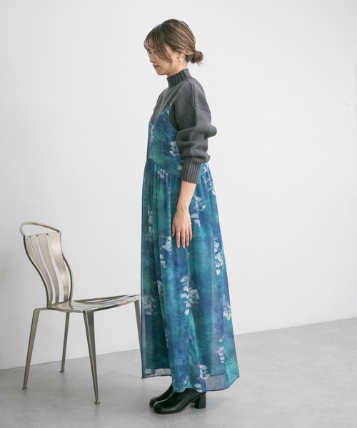 KBF（ケイビーエフ）の「プリントキャミワンピース（ワンピース・レディース・グリーン系その他/ベージュ系その他・ONE）」の18枚目の写真