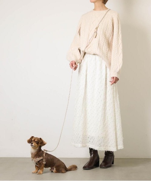 moncheri（モンシェリ）の「2wayミックスカラー反射リード（リード/ハーネス/首輪・レディース・モカ/アイボリー/ブルー/ピンク/グリーン・FREE/S/M）」の11枚目の写真