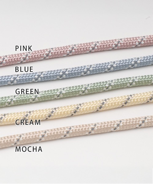 moncheri（モンシェリ）の「2wayミックスカラー反射リード（リード/ハーネス/首輪・レディース・モカ/アイボリー/ブルー/ピンク/グリーン・FREE/S/M）」の6枚目の写真