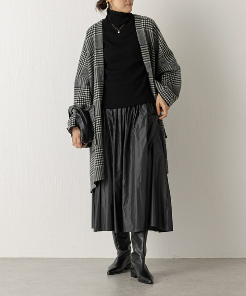 BEARDSLEY(ビアズリー)の「タフタギャザースカート:裏地つき(スカート・レディース・グレー/ブラウン・FREE)」の15枚目の写真