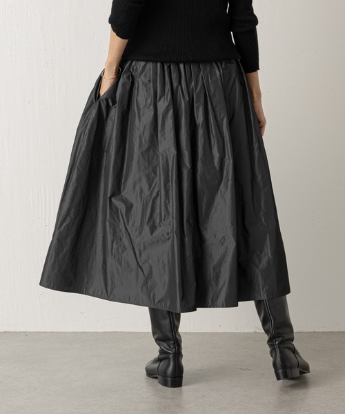 BEARDSLEY(ビアズリー)の「タフタギャザースカート:裏地つき(スカート・レディース・グレー/ブラウン・FREE)」の22枚目の写真