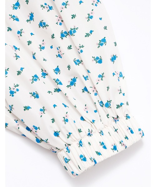 Little sunny bite(リトルサニーバイト)の「Flower print nylon pull over(ナイロンジャケット・レディース・ブラック/ホワイト/ピンク・SMALL/MEDIUM)」の13枚目の写真